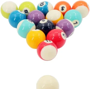 Ray Speed Perfect Roundness Pure Phenolic Resin Long Lasting Bright Colours 16 Pool Table Balls Set