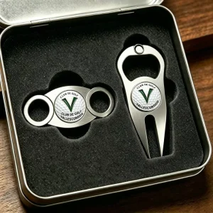Ready To Ship Ziny Alloy Plastic Divot Tool Bulk Golf High Quality Custom Metal Divot Tool Set Personalized Ball Marker