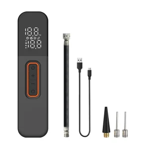 Rechargeable Mini Ball Portable Wireless Digital Air Pump Plastic Auto Stop LED Lighting Cordless Basketball Compressor