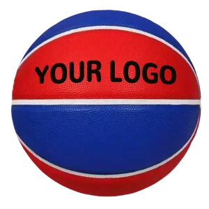 Red Blue Rubber Size 5 Basketball Durable for Indoor Outdoor Training Factory Price with Customizable Logo