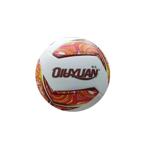 Red Lightning Pattern Lightweight Special Panel Machine Stitched Indoor Outdoor Size 5 Soccer Ball PU
