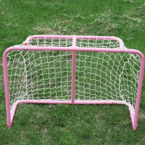 Red Mini Portable Kids Football Steel Soccer Goals Indoor Outdoor pink Small Hockey Goal for Sale