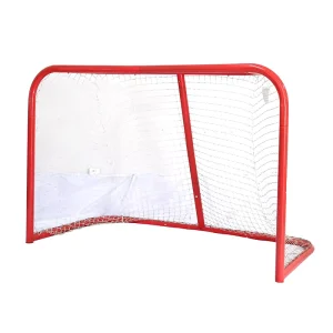 Red Sport Assembled Hockey Goal Portable Sports Goal with Nets