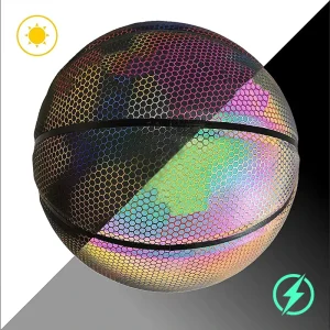 Reflective Luminous Basketball No.5 No.6 No.7 for Adult Children Night Training Boys Girls Wear Resistant Cross Border