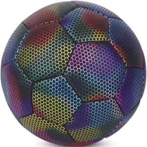 Reflective Luminous Glow in the Dark PU Soccer Ball Size 5