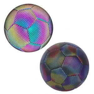 Reflective Soccer Ball Night Glow In The Dark Footballs For Student Teenagers Team Training Luminous Balls Sports Game Equipment