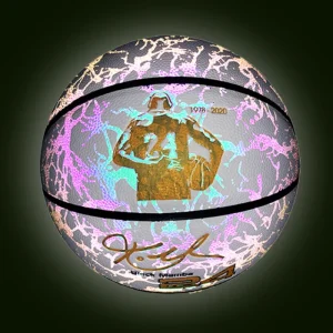 Reflective Thermal Bonded Multicolour Basketball Size 6 7 Day Night Luminous Custom Logo OEM Manufacturer