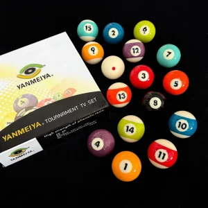 Resin Material 57.2mm 2-1/4″ Billiard Pool Balls 16pcs box