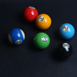 Resin Pool Balls Set Small Numbers Design Standard 57.2mm Billiards Accessories Snooker Billiard Ball