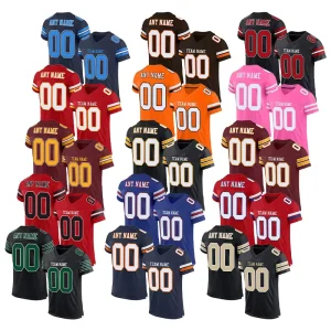 Retro Athletic Rugby Uniform Custom Printed American Football Wear for Adults Short Plain Mesh Polyester Practice
