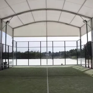 Roofed Padel Court Equipment Premium Tennis Court Accessory