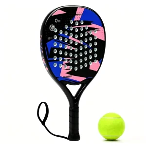 Rough Surface Ball-Gripping Texture & High Spin Performance Padel Racket