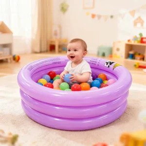 Round Kiddie Inflatable Swimming Pool Ball Pool Pit Infant Bath Pool Water Play Table for Toddler