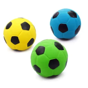 Round Shaped Relief Release Football Pet Anti Stress Ball Custom Logo 7 Cm Dogs Latex Football Dog Toy Squeaky Dog Toys Durable