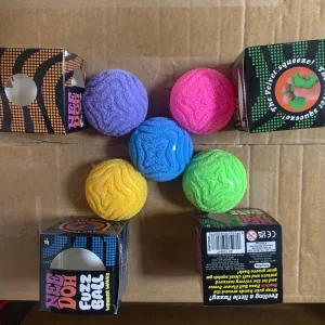 Round Squeeze Fidget Toy Spiky Baseball Slow Rebound Sensory Squish Stress Relief Colorful Squeeze Ball