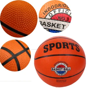Rubber Basketballs Official Size Bulk Streetballs Multi Size Basket Balls Plain Basketball Set for GiftsTraining Games