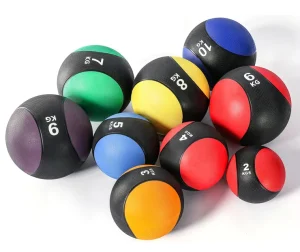 Rubber Medicine Ball for Yoga and Strength Training Multiple Weight Options (1kg-10kg)