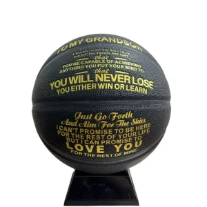 Rubber Pu Reflective Leather Luminous Basketballs Outdoor Professional Training Balls