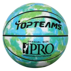 Rubber Size 7 Composite Leather Bulk Basketball Holographic Reflective Glowing Basketball Indoor Basketball Gyms for Sale
