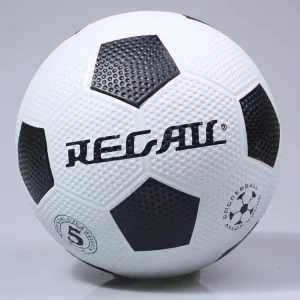 Rubber Soccer Ball Size 5 Golf Textured Surface for Training and Practice