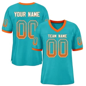 Rugby Jersey New Design 100% Polyester Fabric V Neck Customized Sports Shirts American Retro Football Wear