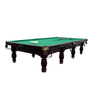 Russian Billiard Table with 45mm Thick Slate Bed Complete All-wooden Set Pyramid-shaped 10ft/12ft Home Use
