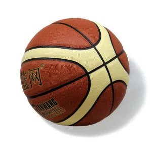 SANHUAN Net Series Brown Leather Basketball Customized with LOGO Composite Bulk