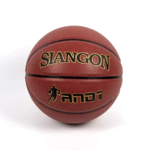 SIANGON Custom Size 7 Brown PU Microfiber Hygroscopic Ball Butyl Bladder Durable Professional Quality Standard Indoor Basketball