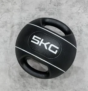 SMARTFIT Rubber Medicine Ball With Double Grip 3-10KG Iron Sand Custom Logo Med Ball LBS for Dynamic Multifunctional Exercise