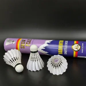 SNOWPEAK SP808 High Quality Goose Feather Professional Badminton Shuttlecock 2 Layer Cork High Durability For Tournament