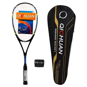 SR100 Custom Printed Carbon Fiber Squash Racket Set