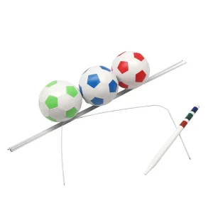 SUMMER FOOTBALL CROQUET SOCCER TARGET BALL GAMES for KIDS OUTDOOR WOODEN Age 3+
