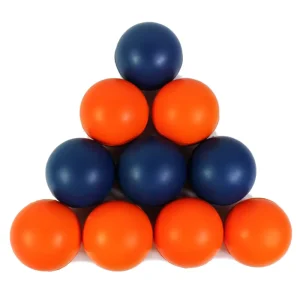 SYH294 Kids Play Soft Toy Non-inflatable PU Foam Rapid Dodge Ball Low Bounce Solid Sponge Custom Logo Printed Customized Size