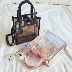 Sac a Main Femme Shopping Sac Bandouliere Mode Brillant PVC Sac a Main Femme Sacs a Main Pour Femmes