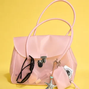 Same style Korean inspired Solid Color PVC Jelly Bag Spring summer New Arrivalcute Fashionable Tote Women