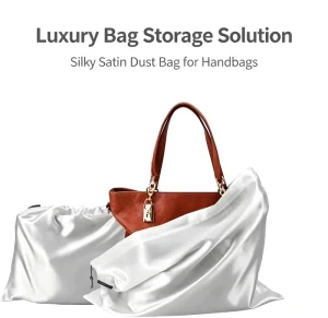 Satin Reusable Eco friendly Fashion All Seasons Dust Cover Bags Portable Drawstring Storage Pouches Handbags Shoes Boots Travel