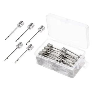 Set 30pcs Universal Stainless Steel Sports Ball Inflating Pump Metal Air Needle for Football Basketball Volleyball Accessories