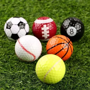 Set Of 6 Fun Colorful Golf Balls Golf Gifts For All Golfers Novelty For Kids & Dads Cool Golf Accessories For Men