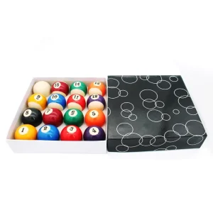 Set of 16pcs Pool Billiard Balls 2-1/4″ Resin Pool Ball