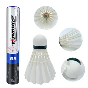 Shuttlecock Model G8 Customizable Dantis Goose Feather Badminton Factory Direct Cork Head Class A Durable