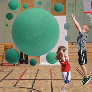 Silent High-Density Foam Basketball Indoor Training Ball Uncoated Low Noise 600-650g Butyl Bladder