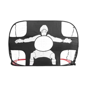 Simple Assembly Adjustable Oxford Cloth Black Fiberglass Rod Children’s Folding Portable 2-in-1 Pop up Soccer Goal