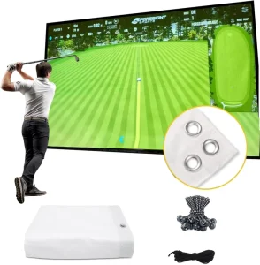 Simulator Impact Screen Enclosure Golf Cart Multimedia Touch Screen Fabric
