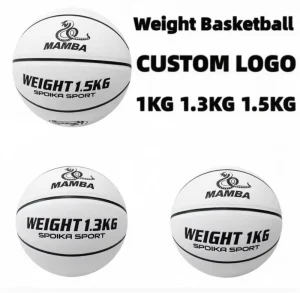 Size 3/5/6/7 Heavy Weighted Basketball Heavy Training Ball for Teens & Adults Customizable Logo