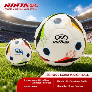 Size 4 Laminated Soccer Ball PU Match Training Football for School Exam Use Professional Soccer Ball