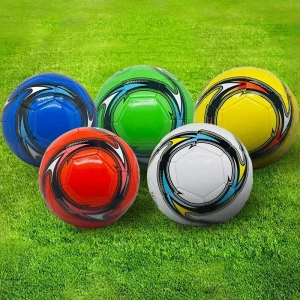 Size 5 PVC Machine Stitched Football Wear Resistant Soccer Ball for School Training and Competition