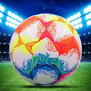 Size 5 PVC PU Leather Customizable Eco Friendly Outdoor Football Training Ball Stitched Packaging 10 Pieces Per Opp Bag