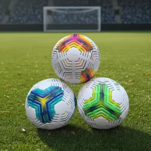 Size 5 Soccer Ball Waterproof PU PVC Leather Official Match Ball with Pump & Needles