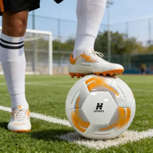 Size 5 Thermal Bonded PU Blue Lightweight Soccer Ball for Sports Training Matches with Customized Logo