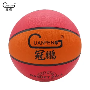 Size 7 Custom Outdoor Inflatable Rubber Basketball Ball